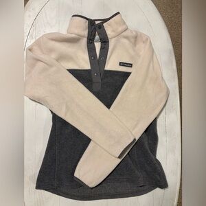 Columbia Women's Cowl Neck Sweater - Cream and Gray